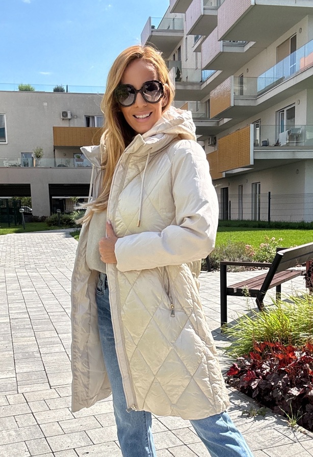 Amy Amelia  kabát beige – Innova Fashion
